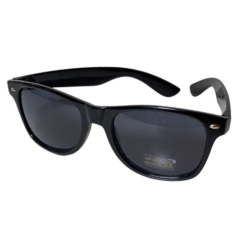 Hempz Black Sunglasses UV 400 Unisex EUC Oversized Classic
